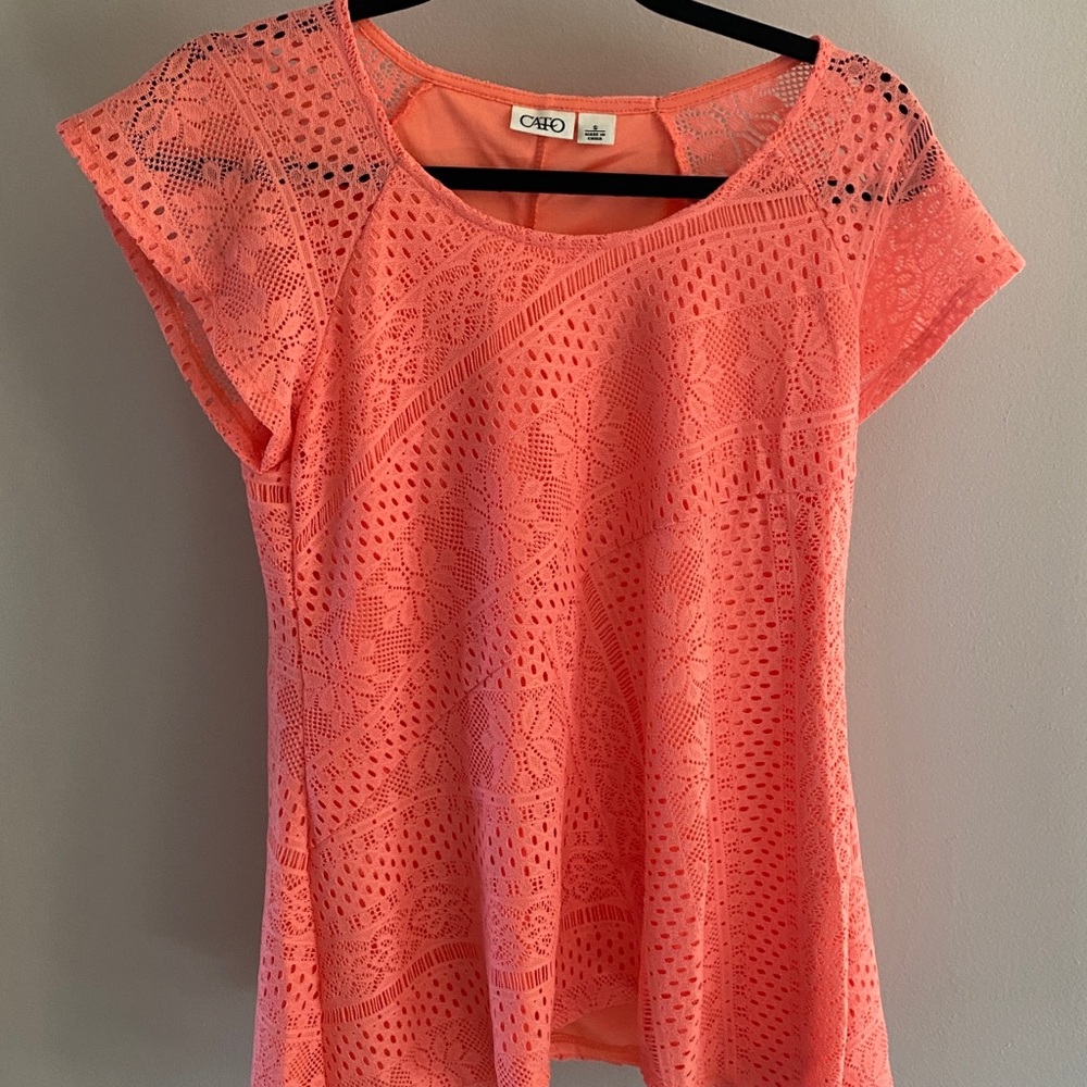 Cato Coral Top